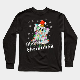 Christmas Elephant Long Sleeve T-Shirt